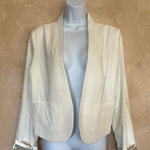 Elegant Cream Women's Blazer - XL
